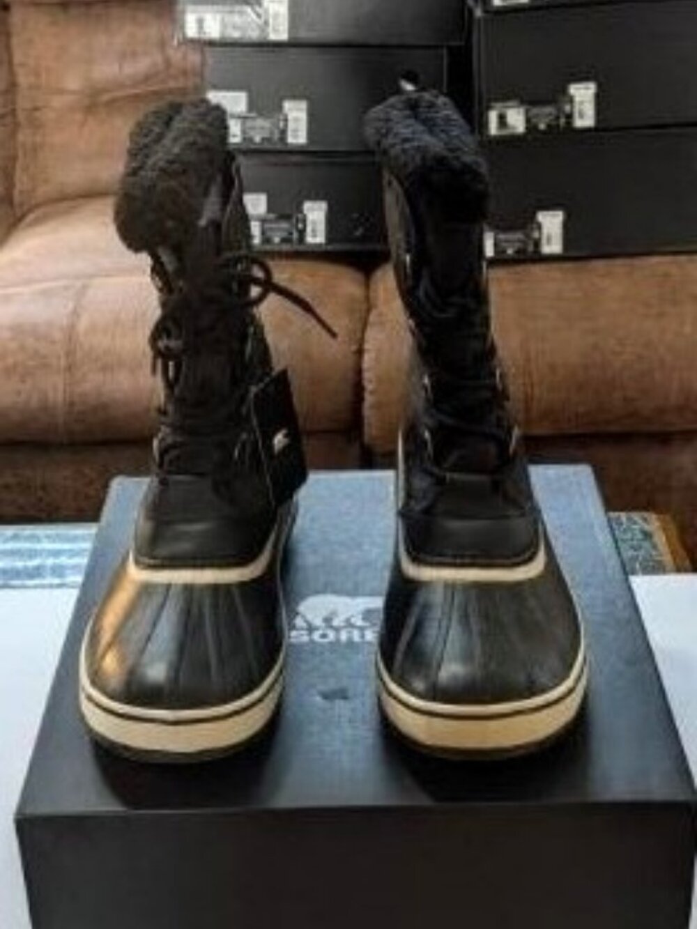 Sorel 1964 PAC Nylon Waterproof Men's Boots, Black, Sizes 9, 10, 12 & 13